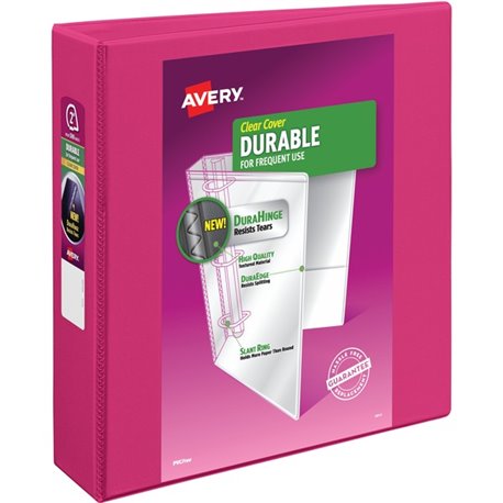 Avery Durable View Binder - 2" Binder Capacity - Letter - 8 1/2" x 11" Sheet Size - 530 Sheet Capacity - 3 x Slant Ring Fastener