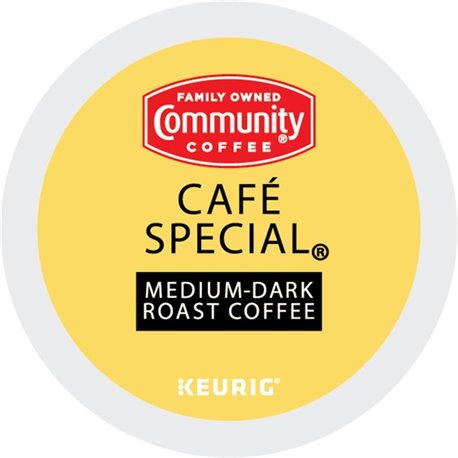 Community Coffee K-Cup Caf&eacute Special Coffee - Compatible with Keurig 2 Brewer, Keurig Brewer - Medium/Dark - 24 / Box