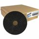 Genuine Joe Black Floor Stripping Pad - 5/Carton - Round x 18" Diameter - Stripping - 175 rpm to 350 rpm Speed Supported - Heavy