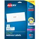 Avery Easy Peal Sure Feed Address Labels - Permanent Adhesive - Rectangle - Laser, Inkjet - White - Paper - 30 / Sheet - 125 Tot