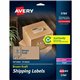 Avery Shipping Labels,, Kraft Brown, 2" x 4" , 250 Labels (5784) - 2" Height x 4" Width - Permanent Adhesive - Rectangle - Laser