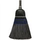 Genuine Joe Lobby-Style Broom - 39" Overall Length - 0.9" Overall Diameter - Black Gloss Wood Handle - 12 / Carton - Black