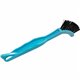 Genuine Joe Hand Held Grout Brush - Nylon Bristle - 8" Handle Length - Plastic Handle - 1 Each - Black, Blue