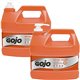 Gojo NATURAL* ORANGE Pumice Hand Cleaner - Orange Citrus ScentFor - 1 gal (3.8 L) - Pump Bottle Dispenser - Soil Remover, Dirt R