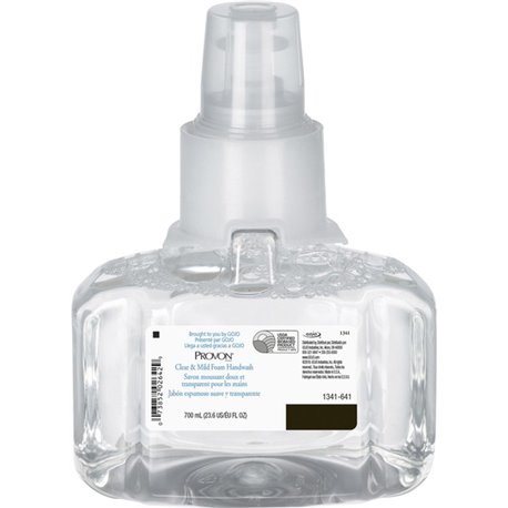 Provon LTX-7 Clear & Mild Foam Handwash Refill - Fragrance-free ScentFor - 23.7 fl oz (700 mL) - Pump Bottle Dispenser - Kill Ge