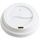Genuine Joe Raised Siphole Hot Cup Lids - Round - 20 / Carton - 50 Per Pack - White