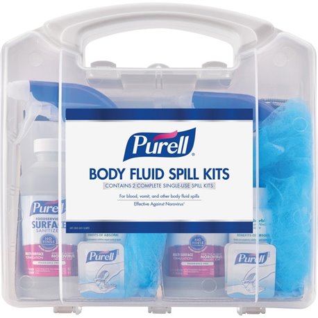 PURELL Body Fluid Spill Kit - White, Clear - 1 Kit