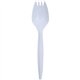 Genuine Joe Medium-Weight Spork - 1 Piece(s) - 1000/Carton - Spork - 1 x Spork - Disposable - Polypropylene - White