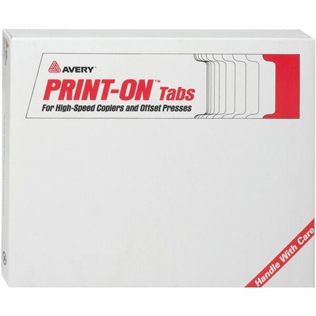 Avery High-Speed Copier Print-On Tabs - 150 x Divider(s) - Print-on Tab(s) - 5 - 5 Tab(s)/Set - 8.5" Divider Width x 11" Divider