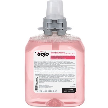 Gojo FMX-12 Refill Cranberry Luxury Foam Handwash - Cranberry ScentFor - 42.3 fl oz (1250 mL) - Hand - Amber - Drip-free, Antiba