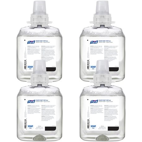 PURELL CS4 HEALTHY SOAP Mild Foam Refill - 42.3 fl oz (1250 mL) - Dirt Remover, Kill Germs - Hand - Moisturizing - Dye-free, Fra