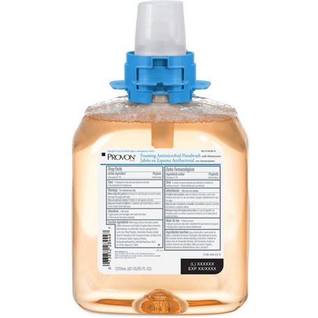 Provon FMX-12 Foaming Antimicrobial Handwash - Fruity ScentFor - 42.3 fl oz (1250 mL) - Kill Germs, Bacteria Remover - Hand - Mo