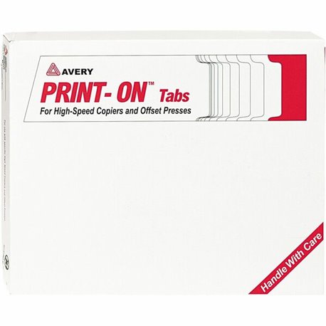 Avery 3-Hole Punched Copier Tabs - 150 x Divider(s) - 5 Print-on Tab(s) - 5 - 5 Tab(s)/Set - 8.5" Divider Width x 11" Divider Le