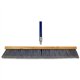 Genuine Joe Floor Sweep - 24" Handle Width - 60" Handle Length - Metal Handle - 1 Each - Gray