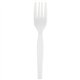 Genuine Joe Heavyweight Disposable Forks - 1 Piece(s) - 1000/Carton - Fork - 1 x Fork - Disposable - White
