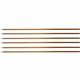 Genuine Joe Wood Handle with Threaded Metal Tip - Natural - Metal, Wood - 6 / Carton