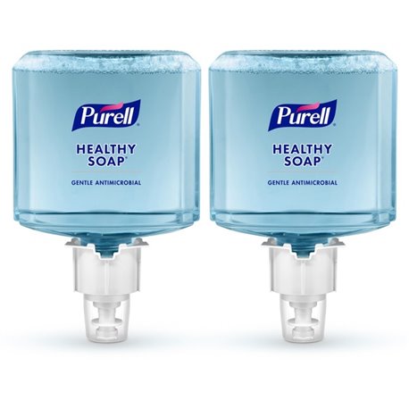 PURELL ES6 HEALTHY SOAP 0.5% BAK Antimicrobial Foam - Fragrance-free ScentFor - 40.6 fl oz (1200 mL) - Pump Bottle Dispenser - S