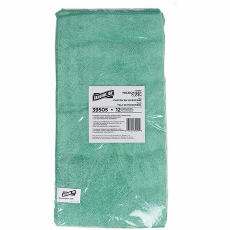 Genuine Joe General Purpose Microfiber Cloth - For Multipurpose - 16" Length x 16" Width - 12 / Bag - Chemical Resistant, Oil-fr