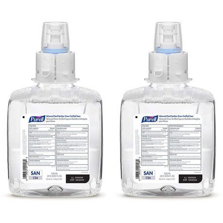 PURELL Hand Sanitizer Foam Refill - Fragrance-free Scent - 40.6 fl oz (1200 mL) - Pump Bottle Dispenser - Kill Germs - Hand, Hea