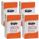 Gojo Natural Orange Pumice Hand Cleaner Refill - Orange Citrus ScentFor - 67.6 fl oz (2 L) - Dirt Remover, Grease Remover, Soila