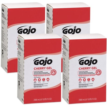 Gojo PRO TDX Refill Cherry Gel Pumice Hand Cleaner - Cherry ScentFor - 67.6 fl oz (2 L) - Pump Bottle Dispenser - Dirt Remover, 