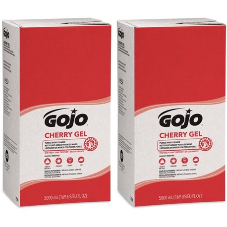 Gojo PRO TDX 5000 Dispenser Cherry Hand Cleaner - Cherry ScentFor - 1.3 gal (5 L) - Push Pump Dispenser - Dirt Remover, Grease R