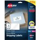Avery Shipping Labels, Glossy White, 2" x 4" , 100 Total (6527) - 2" Height x 4" Width - Permanent Adhesive - Rectangle - Laser 