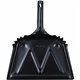 Genuine Joe Heavy-Duty Metal Dustpan - 12" Wide - Steel - Black - 1 Each
