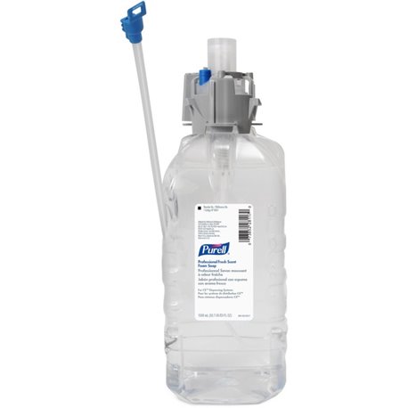 PURELL 1500mL Refill Fresh Scent Foam Soap - Fresh ScentFor - 50.7 fl oz (1500 mL) - Kill Germs - Hand - Clear - Dye-free, Parab