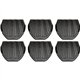 Genuine Joe Deodorizing Urinal Z-Mat - Lasts upto 6 Weeks - 6 / Carton - Black