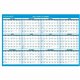 At-A-Glance 90/120-Day Erasable Wall Planner - Monthly - 36" x 24" Sheet Size - Blue - Erasable, Laminated - 1 Each