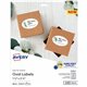 Avery Matte White Sure Feed Labels - 1 1/2" Height x 2 1/2" Width - Permanent Adhesive - Oval - Laser, Inkjet - White - Paper - 