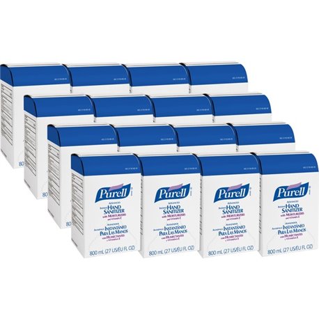 PURELL Hand Sanitizer Gel Refill - 27.1 fl oz (800 mL) - Kill Germs - Hand - Moisturizing - Clear - 12 / Carton