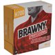 Brawny Professional H700 Disposable Cleaning Towels - 9.10" x 16.50" - White - Pulp Fiber - 100 Per Box - 100 / Box