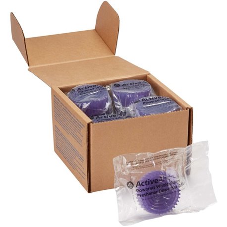 ActiveAire Powered Whole-Room Freshener Dispenser Refills - Lavender - 30 Day - 12 / Carton - Odor Neutralizer