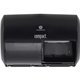 Compact 2-Roll Side-by-Side Coreless High-Capacity Toilet Paper Dispenser - 2000 x Sheet - 7.1" Height x 10.1" Width x 6.8" Dept