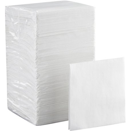 Dixie 1/4-Fold Beverage Napkin - 1 Ply - 9.50" x 9.50" - White - 500 / Pack