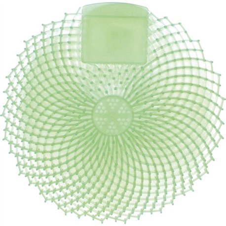 Genuine Joe Eclipse Scented Urinal Screen - Anti-splash, Flexible, Deodorizer, Sturdy - 36 / Carton - Green