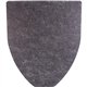 Genuine Joe Disposable Urinal Floor Mat - Urinal - 21" Length x 17.40" Width x 0.300" Thickness - Fiber - Charcoal Black - 6 / C