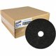 Genuine Joe Black Floor Stripping Pad - 14" Diameter - 5/Carton x 14" Diameter x 1" Thickness - Floor, Stripping - 175 rpm to 35