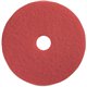 Genuine Joe Red Buffing Floor Pad - 16" Diameter - 5/Carton x 16" Diameter x 1" Thickness - Floor, Buffing, Scrubbing - 175 rpm 