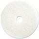Genuine Joe 20" Super White Floor Pad - 20" Diameter - 5/Carton x 20" Diameter x 1" Thickness - Floor - 1000 rpm to 3000 rpm Spe