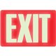 Headline Signs Glow In Dark EXIT Sign - 1 Each - EXIT Print/Message - 12" Width8" Depth - Glow-in-the-dark - White on Red