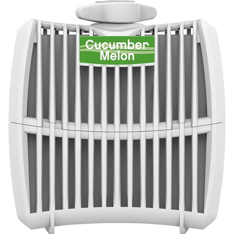 Genuine Joe Air Refreshener Refill Cartridge - Cucumber Melon - 12 / Carton - Long Lasting, Odor Neutralizer