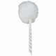 Genuine Joe Toilet Bowl Mop - 4.50" Head - 12" Plastic Handle - Durable, Scrubber Strip, Acid Resistant - 25 / Carton - White