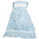 Genuine Joe Blue Stripes Hygrade Rayon Mophead - Medium - Rayon, Yarn - 1Each