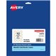 Avery Easy Peel Round Labels - - Width2" Diameter - Permanent Adhesive - Round - Inkjet, Laser - White, Metallic Gold - Paper - 