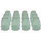 Genuine Joe Blended Yarn Mophead - 20 - Durable, Cut Ends, Narrow Headband - Yarn - Green - 12 / Carton