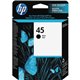 HP 45 (51645A) Original Inkjet Ink Cartridge - Single Pack - Black - 1 Each - 830 Pages