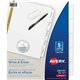 Avery Big Tab Write & Erase Dividers 5 Tab5 tabs - 5 x Divider(s) - 5 Write-on Tab(s) - 5 - 5 Tab(s)/Set - 8.5" Divider Width x 